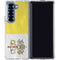 Vatican City Flag Distressed Galaxy Z Fold6 Clear Case